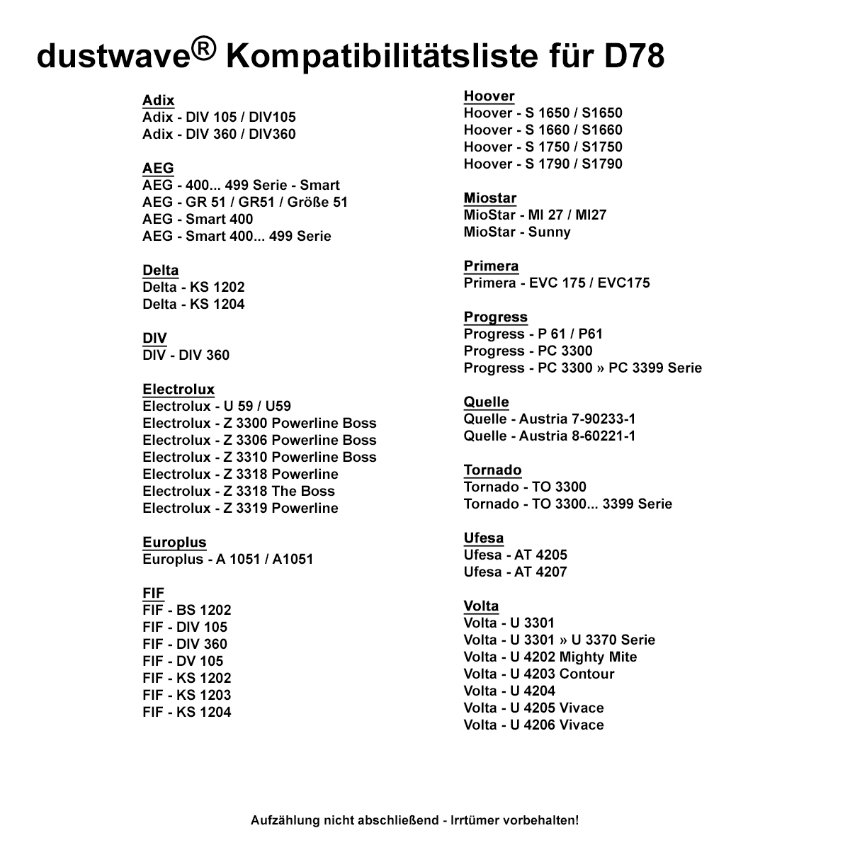 Dustwave® 40 Staubsaugerbeutel für AEG Smart 487 - hocheffizient mit Hygieneverschluss - Made in Germany