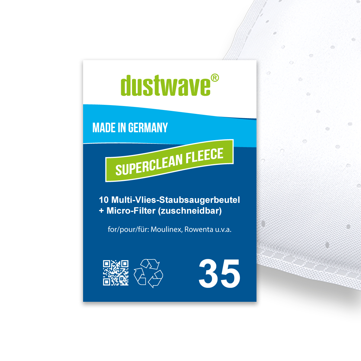 10 Staubbeutel für: Rowenta RO4351 / RO 4351 X-Treme