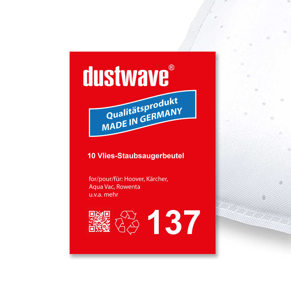 20 Staubbeutel für: AquaVac Pro 350, 360, 370