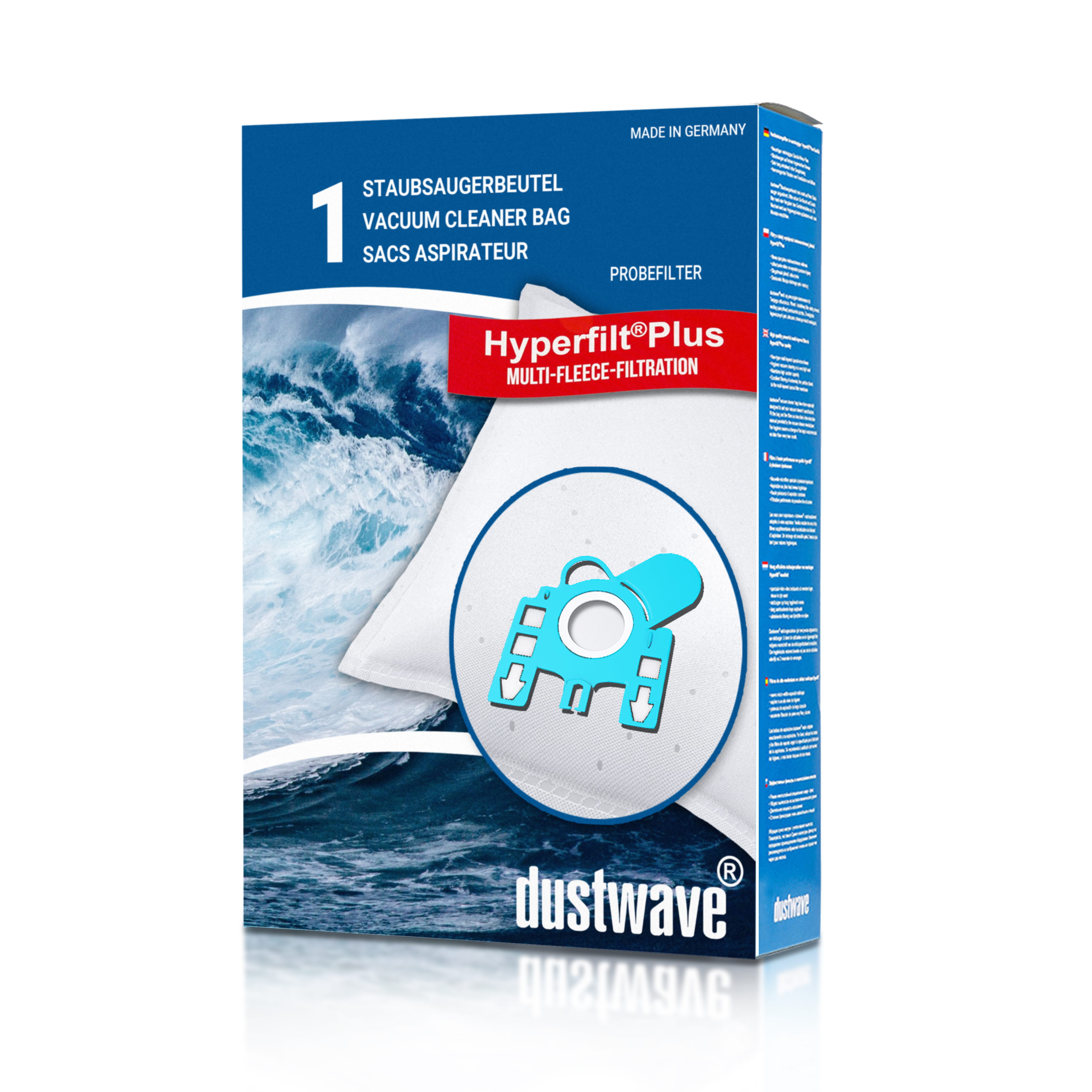 Dustwave® 1 Staubsaugerbeutel für SWIRL M 40 - hocheffizient, mehrlagiges Mikrovlies mit Hygieneverschluss - Made in Germany Dustwave® 1 Staubsaugerbeutel für SWIRL M 40 - hocheffizient, mehrlagiges Mikrovlies mit Hygieneverschluss - Made in Germany