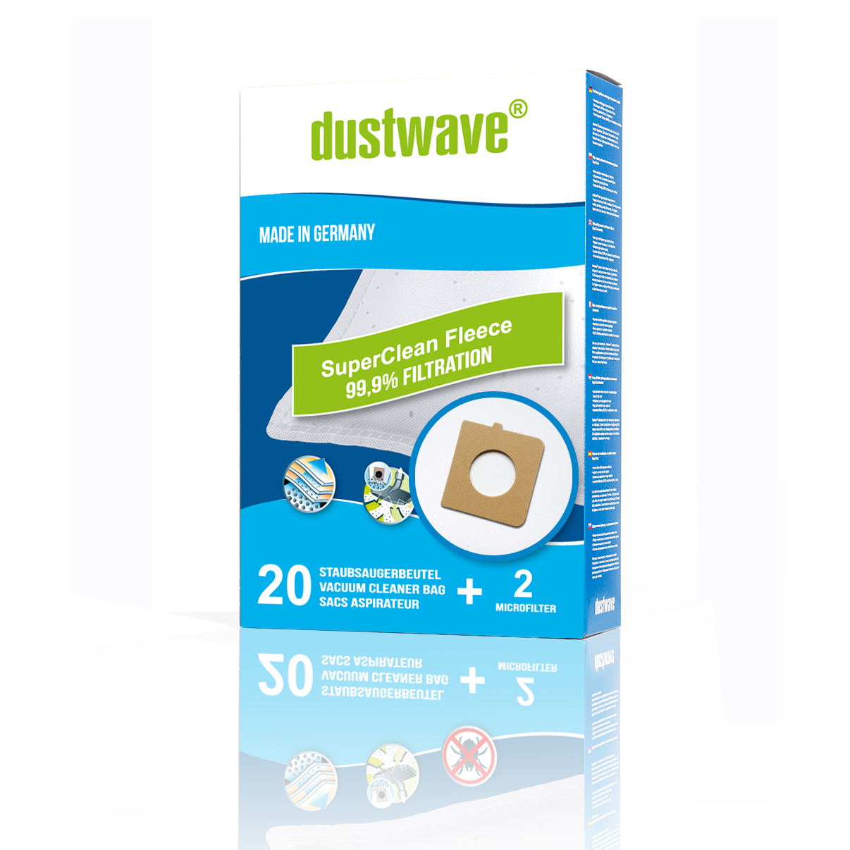 20 Staubbeutel für: Rowenta RO5200 - RO 5299 Compacteo Ergo Serie