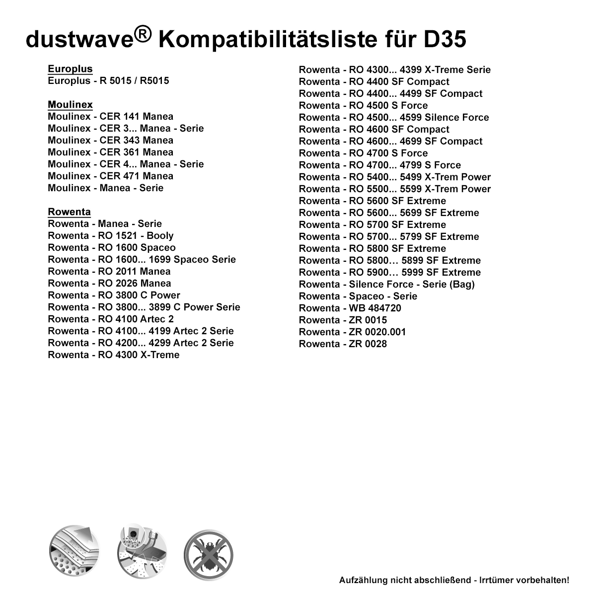 20 Staubbeutel für: ECO u.v.m.